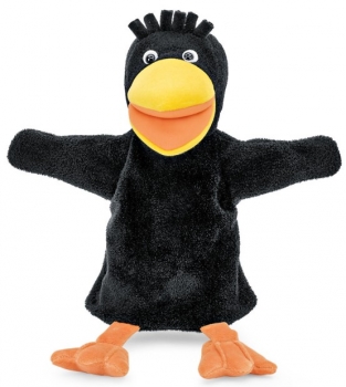 Handpuppe Rabe