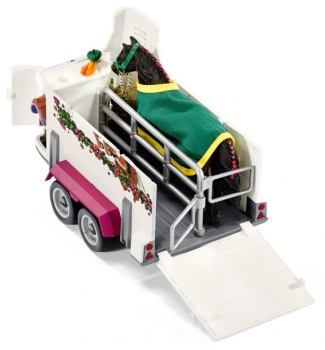 Schleich Pick-up mit Pferdeanhänger