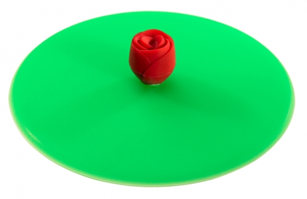 Lurch Glasdeckel Blüte rot