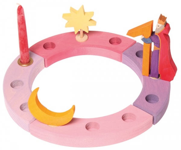 Dekorationsbeispiel Geburtstagsring rosa-violett