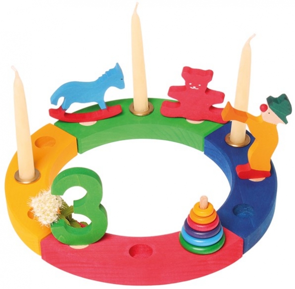 Dekorationsbeispiel Geburtstagsring bunt
