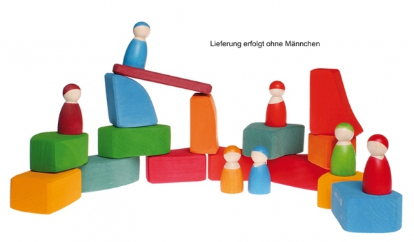 Grimms 15 Waldorfklötze bunt