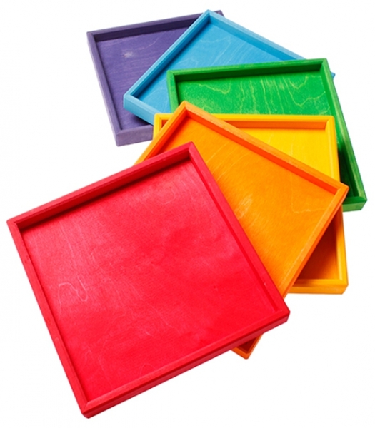 Grimms Regenbogen Holzrahmen Set
