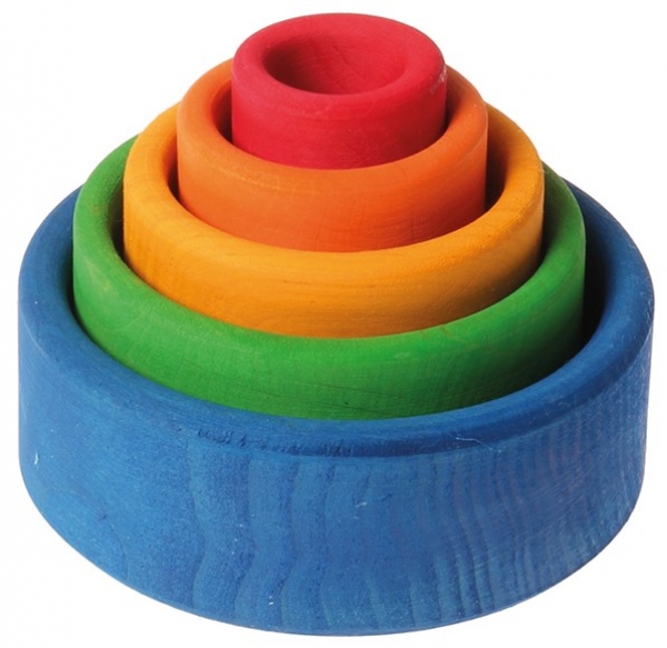 Schälchensatz außen blau