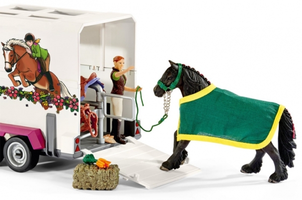Schleich Pick-up mit Pferdeanhänger