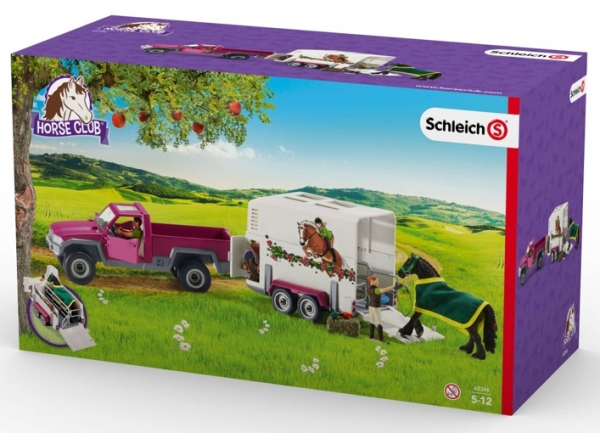 Schleich Pick-up mit Pferdeanhänger
