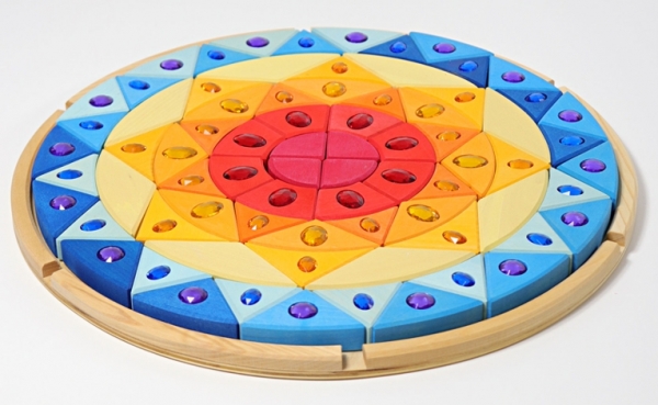 Grimms Glitzermandala Sonne