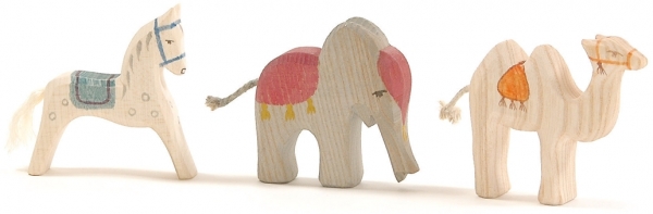 Elefant, Kamel und Pferd mini