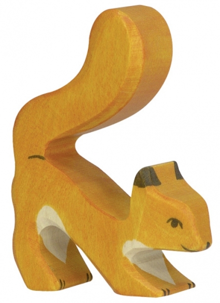 Holztiger Eichhörnchen orange