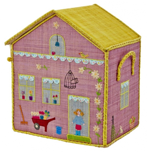 Rice Spielzeugtruhe Girl Cottage mittel