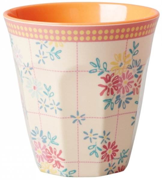 Rice Melaminbecher klein Blumen