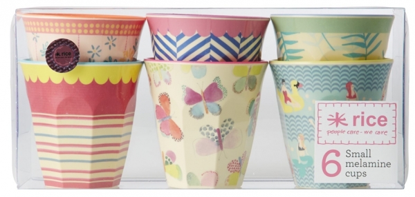 Rice Melaminbecher Go for the fun im 6-er Set