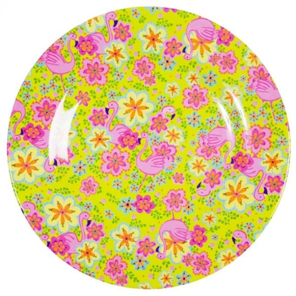 Rice Melaminteller Flamingo